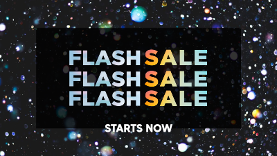 Flash Sale Confetti Facebook event cover Image Preview