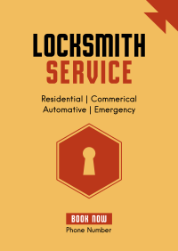 Locksmith Services Poster Design