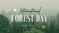 Minimalist Forest Day Animation Design