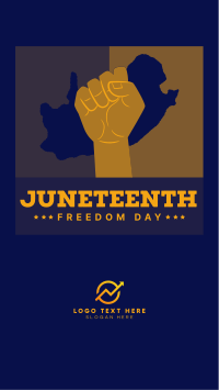 Juneteenth Freedom Celebration TikTok Video Design
