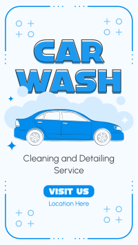 Car Cleaning and Detailing Facebook Story Design