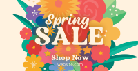 Spring Sale bouquet Facebook Ad Design
