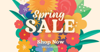 Spring Sale bouquet Facebook ad Image Preview