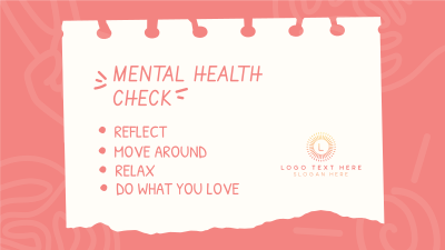 Mental Health Checklist Facebook event cover Image Preview