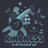 Cute Kindness Everywhere T-shirt Image Preview