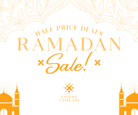 Blessed Ramadan Sale Facebook Post Design