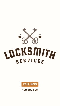 Locksmith Emblem Facebook story Image Preview
