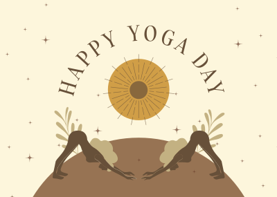 Mystical Yoga Postcard Image Preview