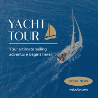 Yacht Tour Instagram Post Design