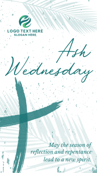 Greetings Ash Wednesday Facebook Story Design