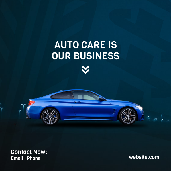 Blue Car Auto Instagram Post Design Image Preview