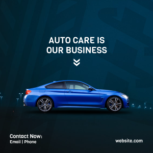 Blue Car Auto Instagram post
