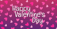 Pink Valentine Confetti Facebook Ad Design