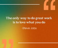Love what you do Facebook post Image Preview