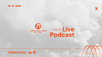 Live Podcast YouTube cover (channel art) Image Preview