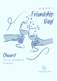 Friendship Day Cheers Flyer Image Preview