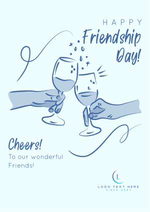 Friendship Day Cheers Flyer Image Preview