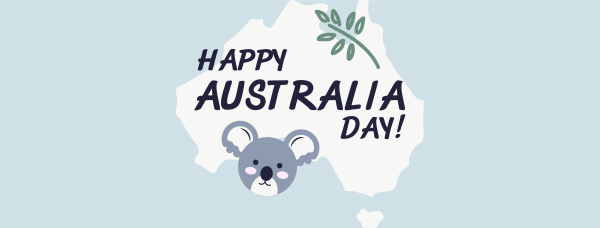 Koala Australia Day Facebook Cover Design Image Preview