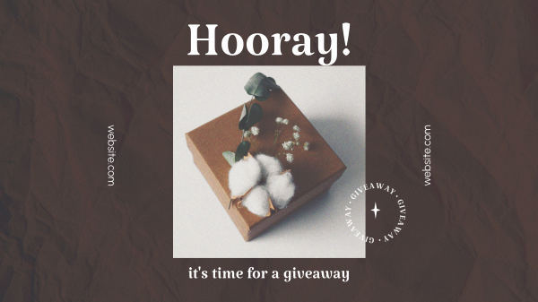 Hooray Gift Box Facebook Event Cover Design Image Preview