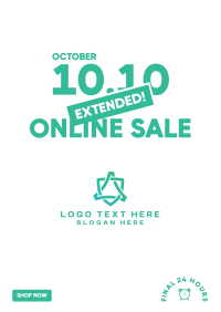 Extended Online Sale 10.10  Flyer Design