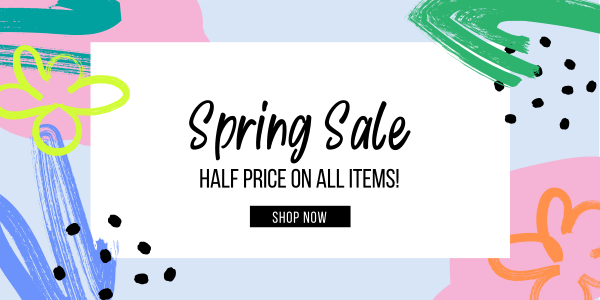 Colorful Spring Sale Twitter Post Design Image Preview