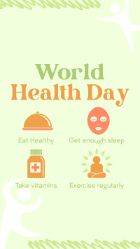 Health Day Tips Facebook Story Design