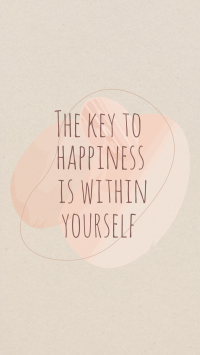 Key to Happiness Facebook story Image Preview