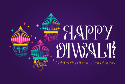 Diwali Floating Lanterns Pinterest board cover Image Preview