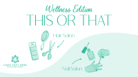 This or That Wellness Salon Facebook Event Cover Design