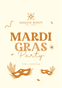 Mardi Gras Party Flyer Image Preview