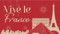 France Landmarks Facebook Event Cover Design