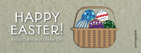 Easter Eggs Basket Facebook cover Image Preview