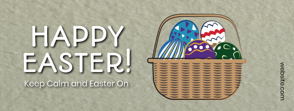 Easter Eggs Basket Facebook Cover Design Image Preview