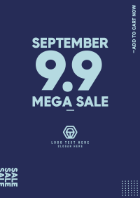 Mega Sale 9.9 Poster Design