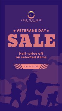 Remembering Veterans Sale YouTube short Image Preview