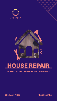 House Repair Company Facebook Story Design