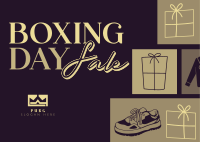 Boxing Day Super Sale Postcard Image Preview