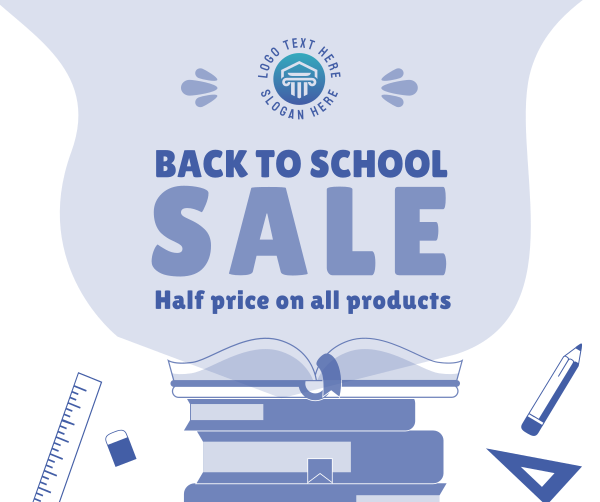 Back To School Discount Facebook Post Design