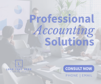 Professional Accounting Solutions Facebook Post Design