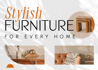 Stylish Furniture Postcard Image Preview