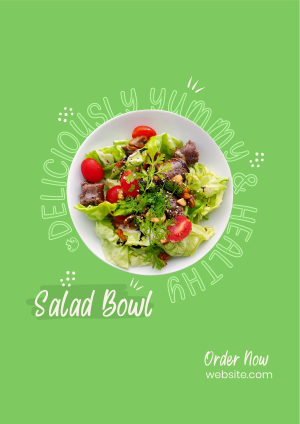 Vegan Salad Bowl Flyer Image Preview