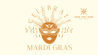 Masquerade Mardi Gras Facebook Event Cover Design