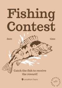 The Fishing Contest Poster Design