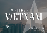 Vietnam Cityscape Travel Vlog Postcard Image Preview