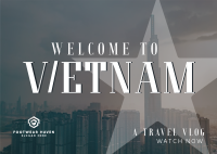 Vietnam Cityscape Travel Vlog Postcard Image Preview