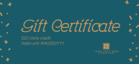 Beautiful Confetti Gift Certificate Image Preview