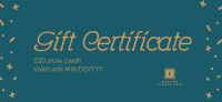 Beautiful Confetti Gift Certificate Image Preview