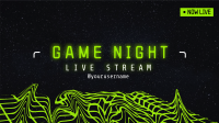 3D Game Night YouTube Banner Design
