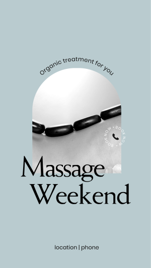 Massage Weekend Instagram story Image Preview