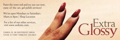 Retro Manicure Ad Twitter header (cover) Image Preview